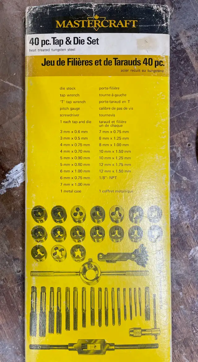 Little used Metric TAP AND DIE SET - Photo 2