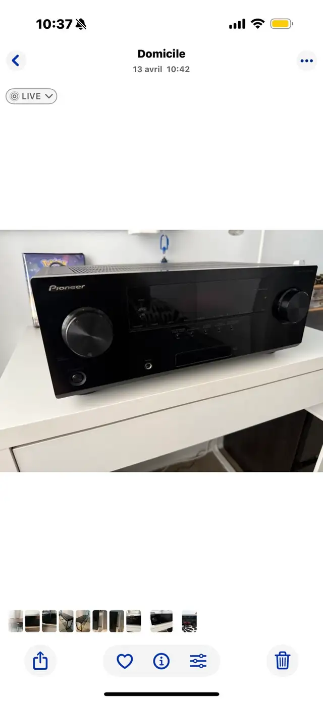 home cinema set  Recepteur pioneer   hauts parleurs polk audi - Photo 2