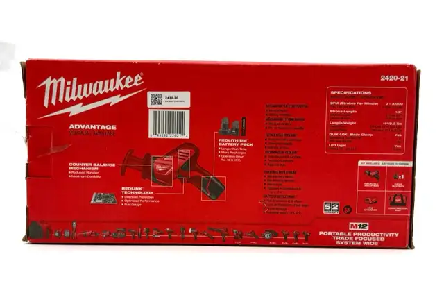 Milwaukee 2420-21 M12 HACKZALL Cordless Reciprocating Saw Kit - Photo 3