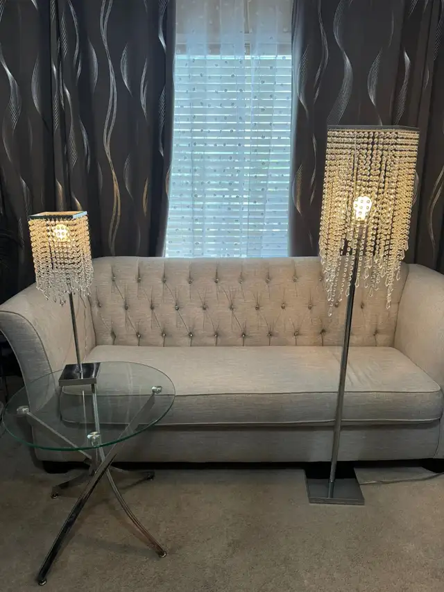 Crystal Floor lights and crystal table lights set - Photo 2