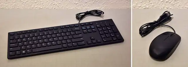 Black Keyboard and Mouse (Wired)