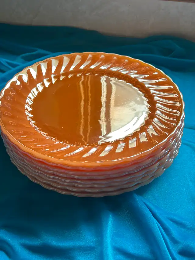 Vintage Anchor Hocking Fire King Peach Dinner Ware - Photo 8