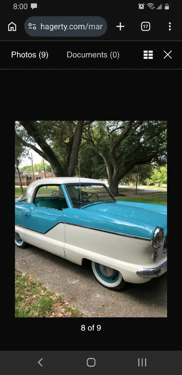 1955 Nash/ metropolitan Blue and White paint - Photo 5