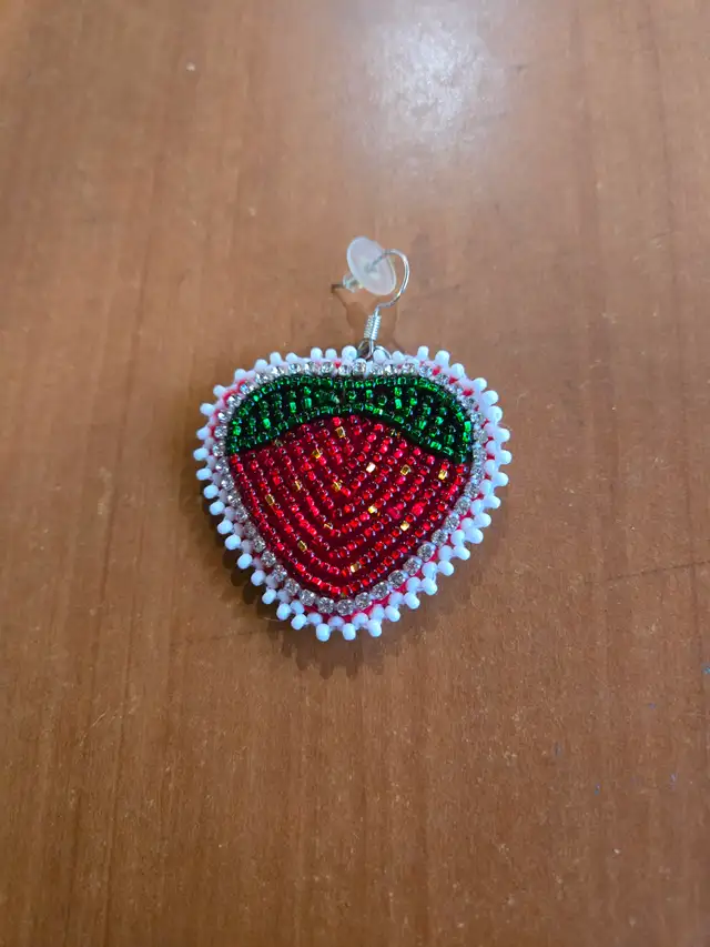 Ravishing Red Strawberry Earrings for Sale