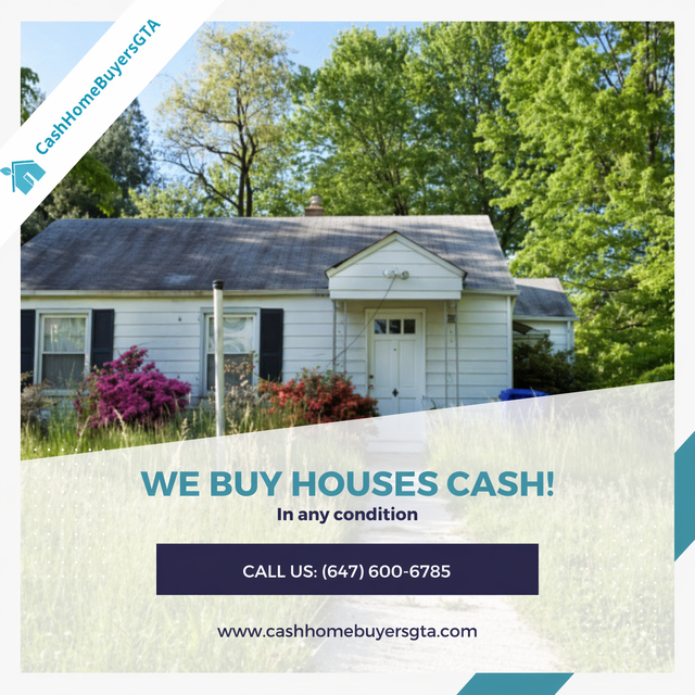 Cash House buyers in London, offer in 24 hours (647) 600-6785