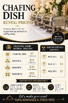 Chafing dish rental