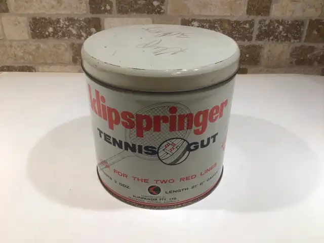 Vintage Tennis Gut tin 1950’s-60’s - Photo 2