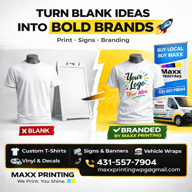 Custom Printing Services in Winnipeg | T-Shirts, Signs & Vehicle