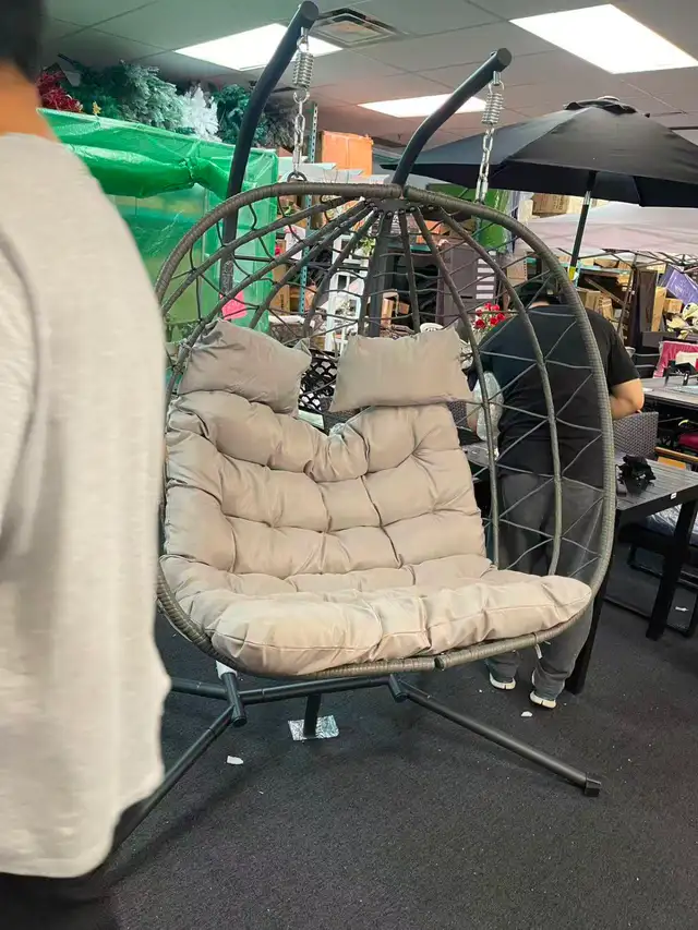 Brand New 1-Seat or 2-Seat Hanging Egg Chair From $149 or $199 - Photo 10