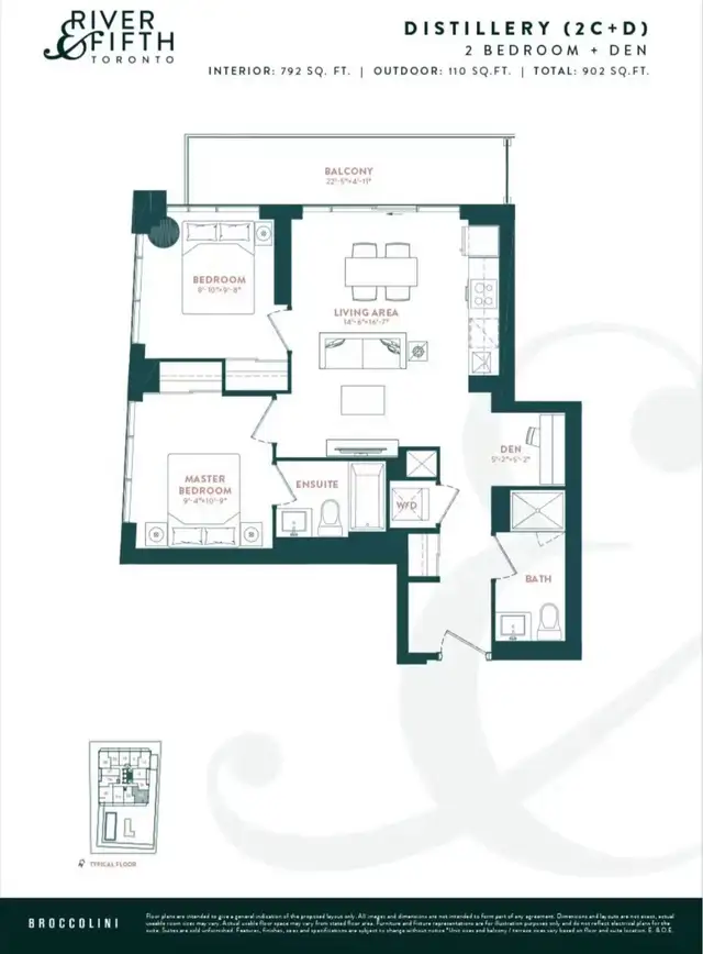 Dundas and River 2 Bed 2 Bath Condo For Rent at Downtown TRT - Photo 12