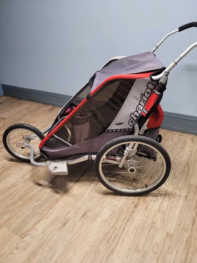 stroller, jogging double wide - Photo 2