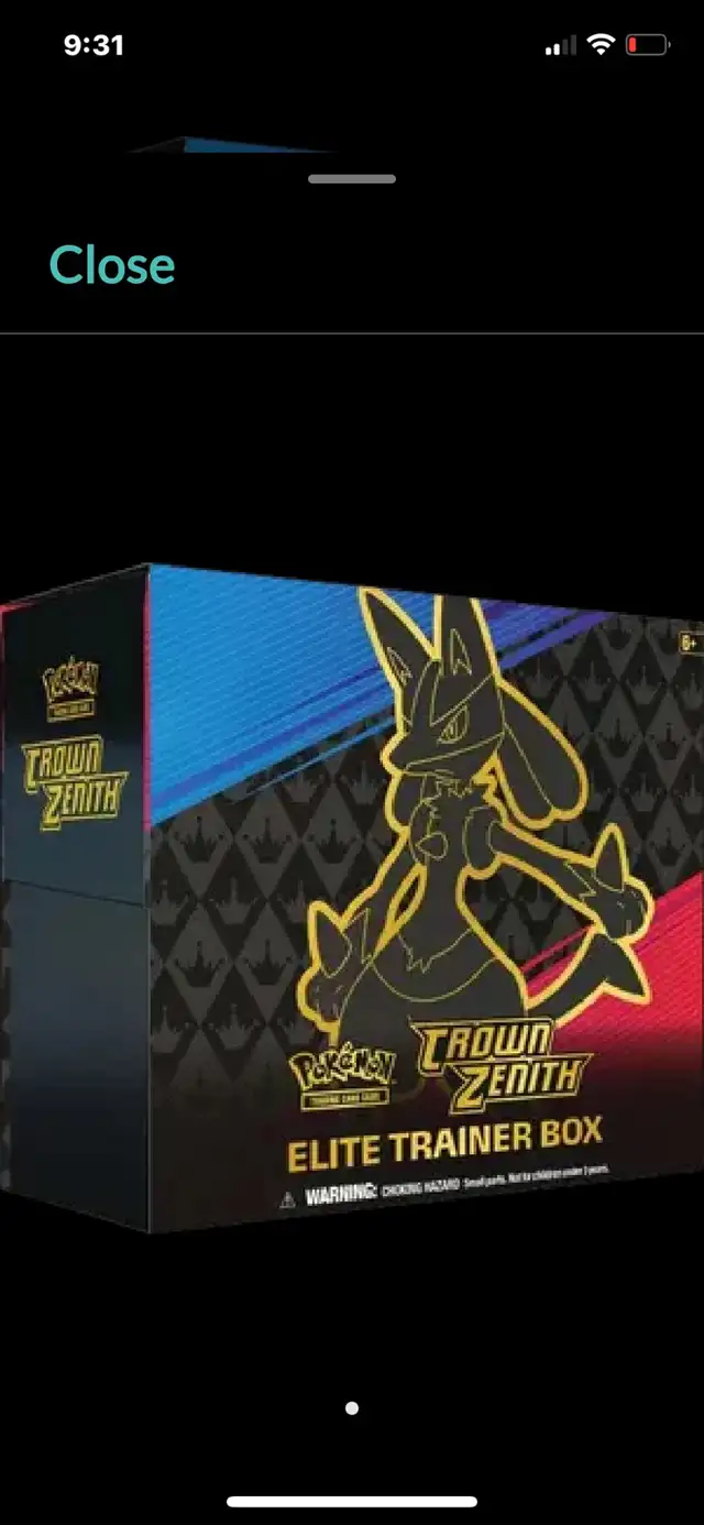 Pokemon Lot (x5) Crown Zenith ETB’s all minty fresh!