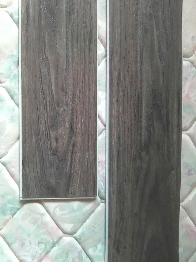 Click Vinyl Plank 5.5 mm backing attached Brown 8 boxes - Photo 3