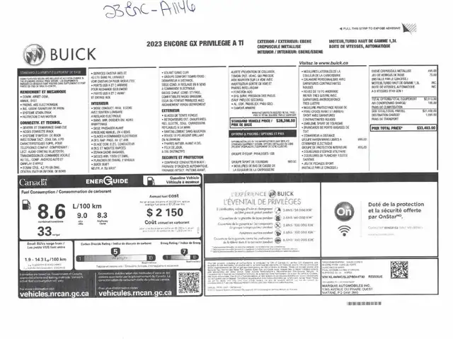 Buick Encore GX AWD 2023 à vendre - Photo 8