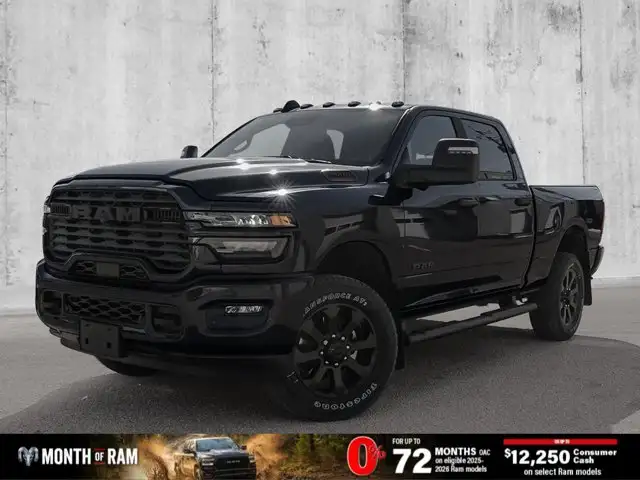 2026 Ram 2500 Big Horn Night Edition Crew 4x4 Diesel Nav