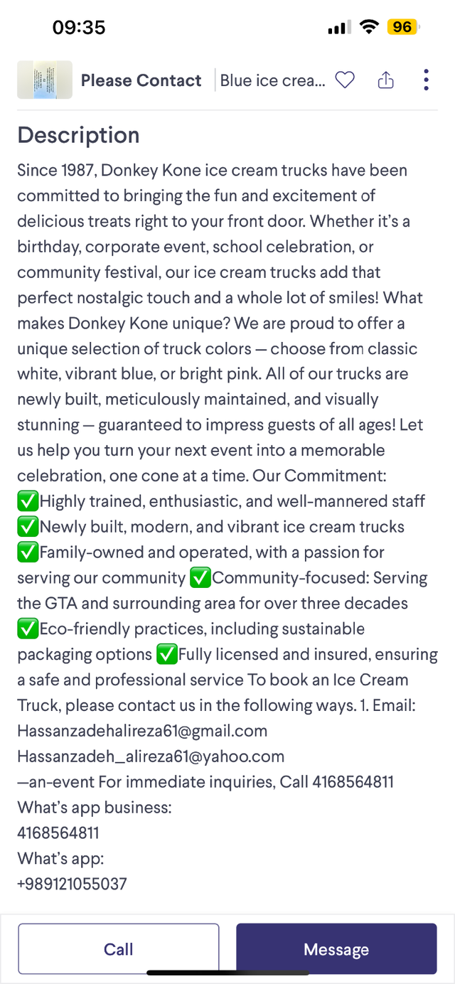 Book for ice cream truck text me at 4168564811 - Photo 6