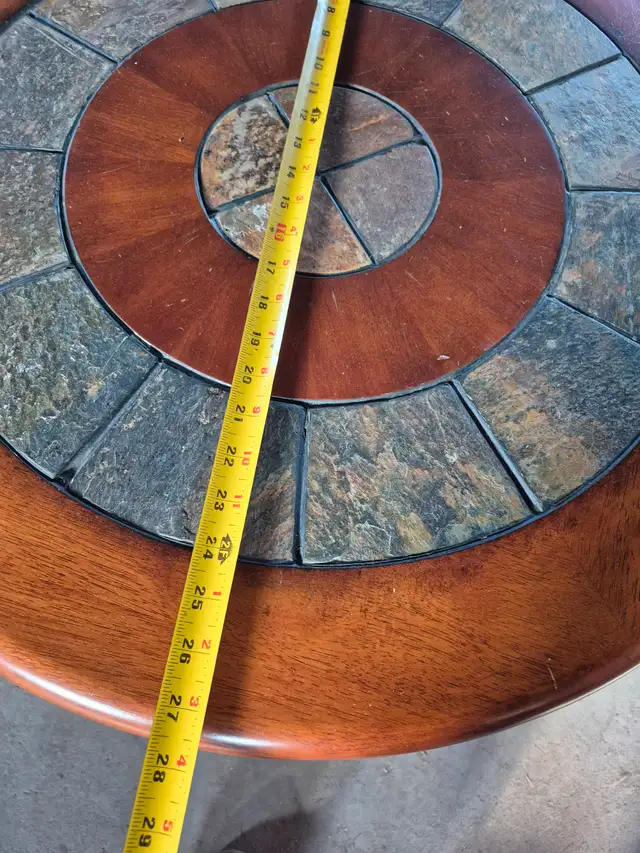 Tile in laid coffee and end tables. - Photo 4