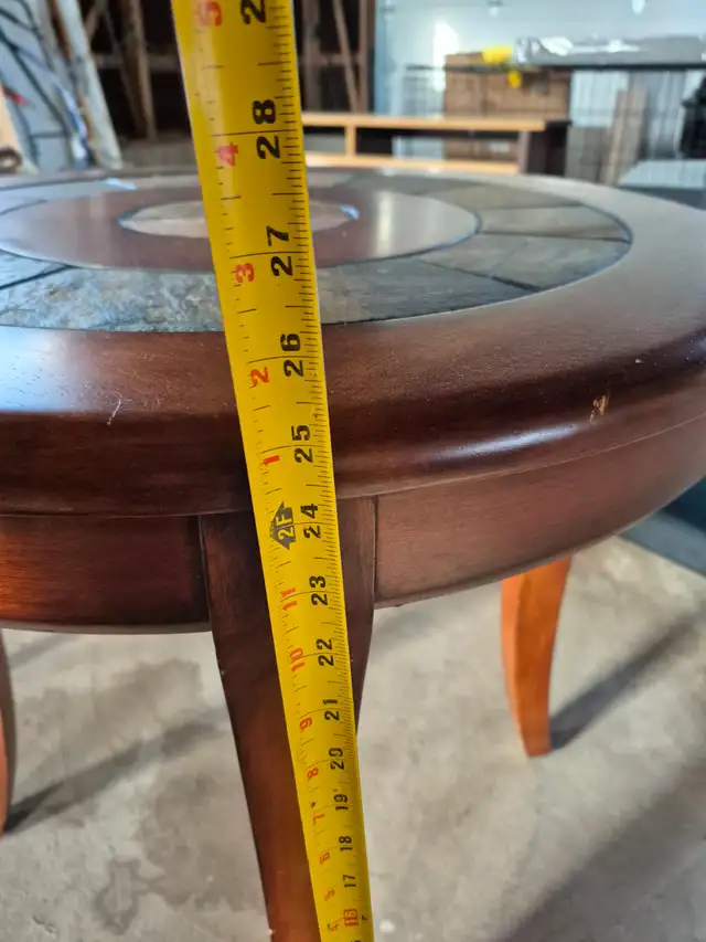 Tile in laid coffee and end tables. - Photo 5