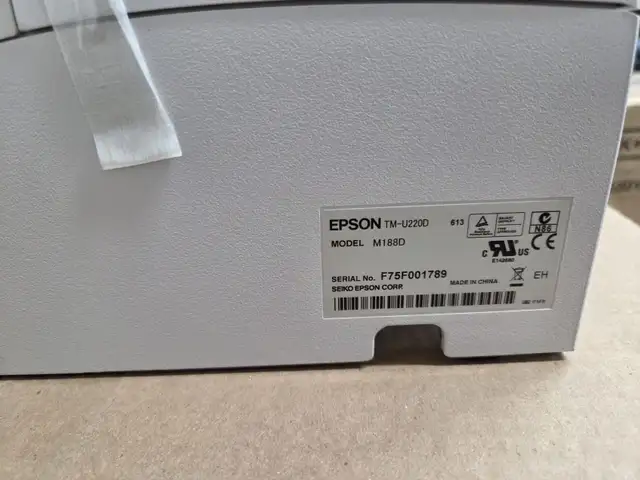 Recipt Printer Epson TM-U220D M188D Open Box Slighlty used - Photo 2