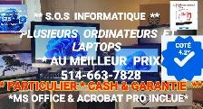 S.O.S INFORMATIQUE AU MEILLEUR PRIX GARANTIE