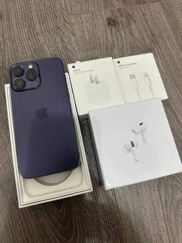 iPhone 14 Pro Max 128gb New Display Airpods Pkg/Delivery