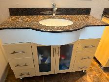 Bathroom Vanity, Sink and faucet