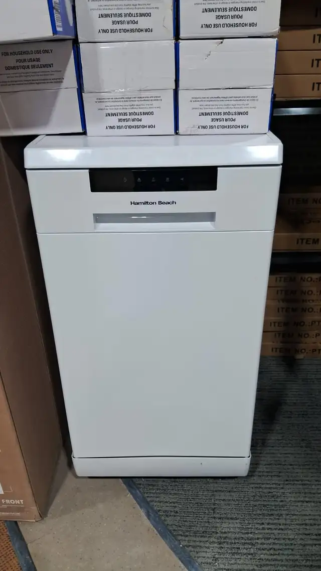 HAMILTON BEACH PORTABLE DISHWASHER (WITH WHEELS)