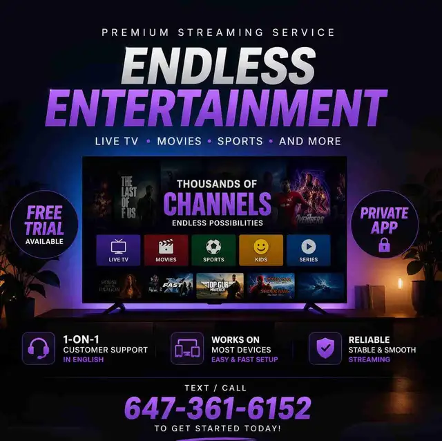 Unlimited Channels & Movies – Free Trial Available Today