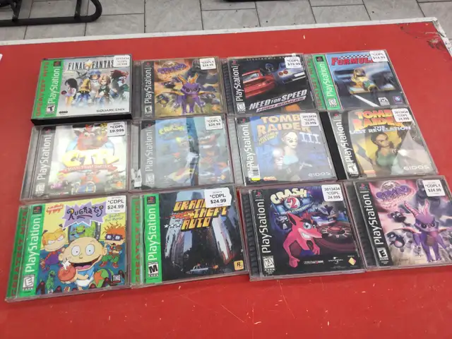 Jeux PlayStation 1 a prix varier