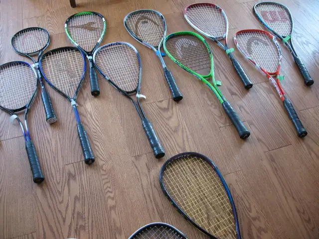 Tons of Squash Rackets