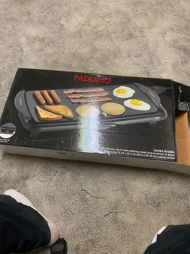 New Paderno Jumbo Griddle Plus More