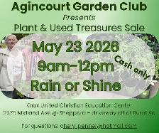 Agincourt Garden Club Plants, Veggies and Used Treasure Sale