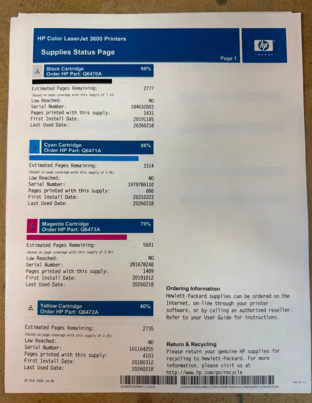 HP Color LaserJet 3600n Color Laser Printer - Photo 2