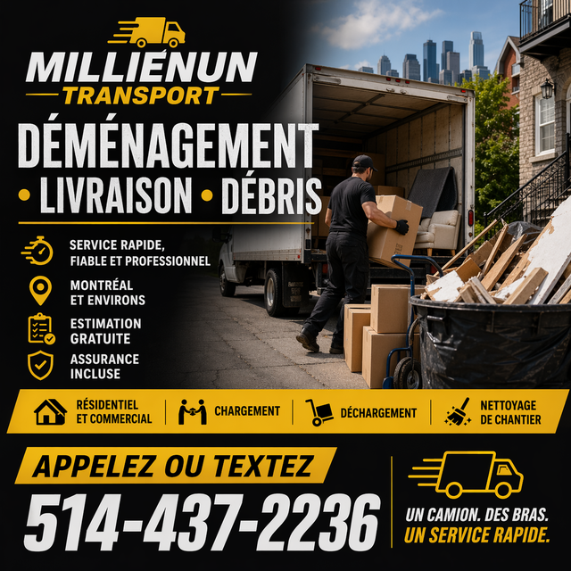 Débris à ramasser ? Service rapide à Montréal - Photo 2