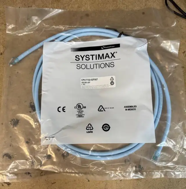 CommScope Systimax 7' & 75' X10D GS10E Cat6A Patch Cables - Photo 2