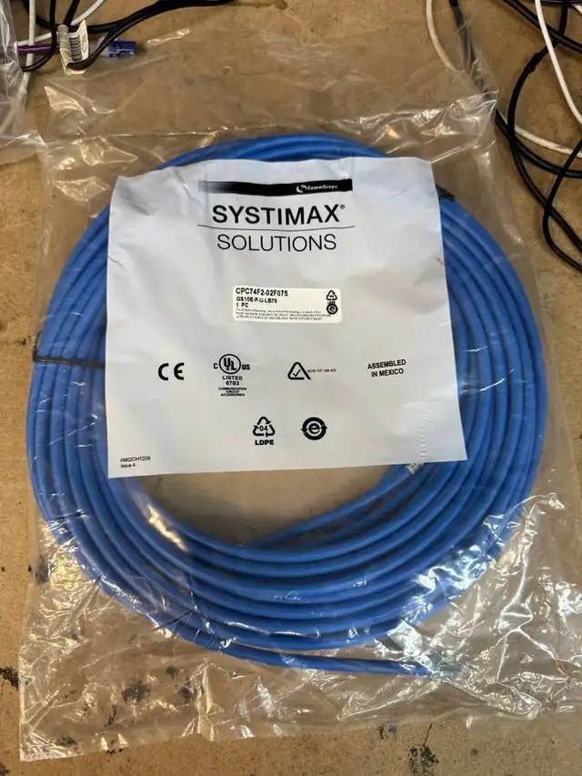 CommScope Systimax 7' & 75' X10D GS10E Cat6A Patch Cables - Photo 3