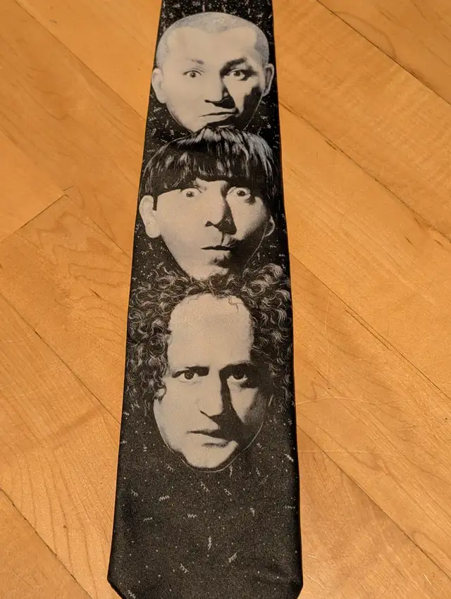 Vintage Official Three Stooges Necktie - Photo 2