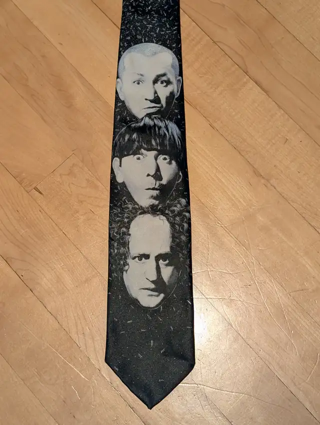 Vintage Official Three Stooges Necktie - Photo 3