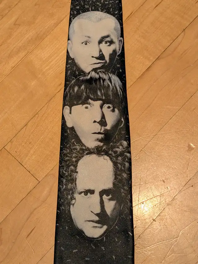 Vintage Official Three Stooges Necktie - Photo 8