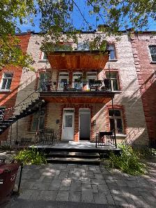 Grand 4-1/2, rénové ensoleillé Plateau rue Messier et Marie-Anne