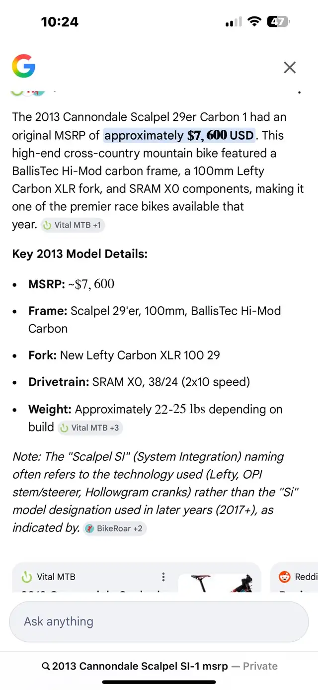 CANNONDALE CARBON SCALPEL SI-1 - Photo 10