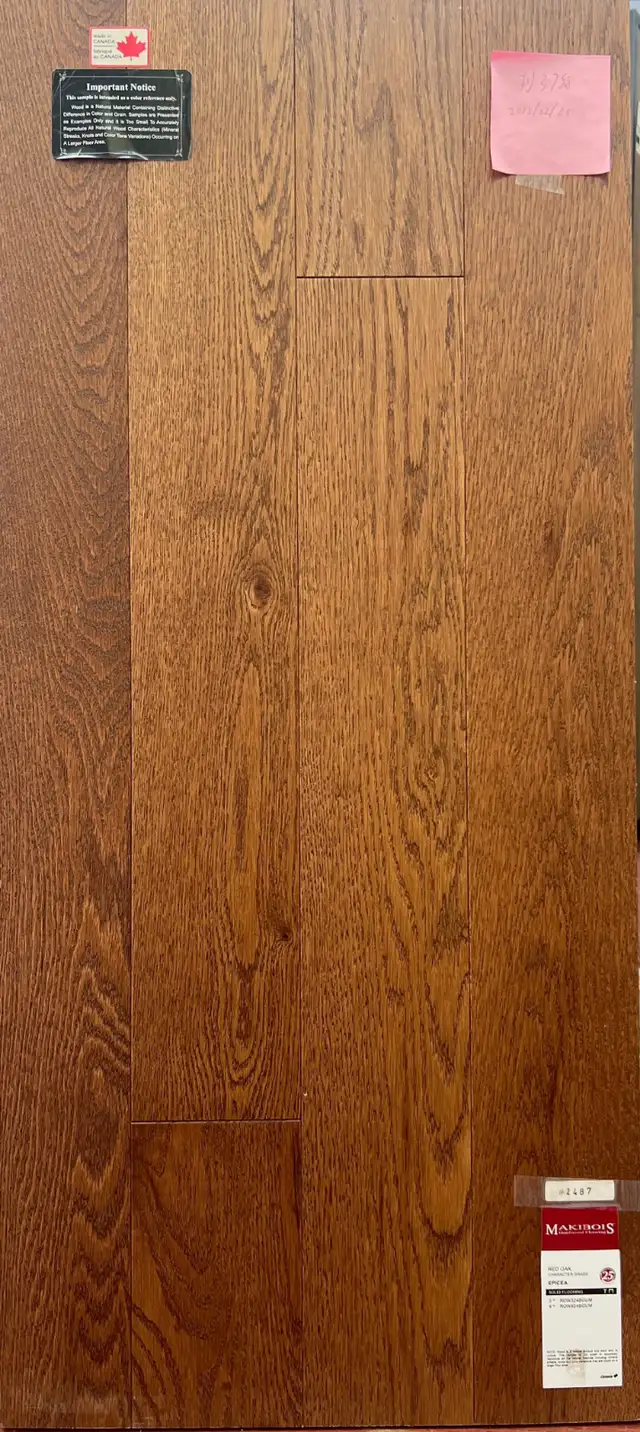 CLEARANCE $5.49/sqft Red Oak Character Solid Hardwood Flooring –