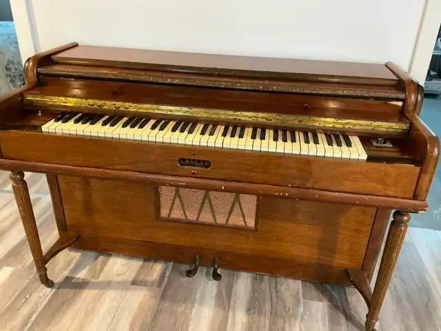 Piano-orgue antique en bois - Photo 2