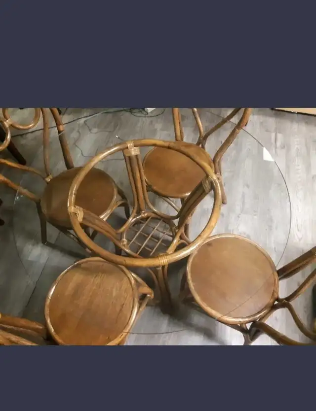 bentwood table and chairs