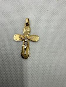10K Gold Crucifix Pendant