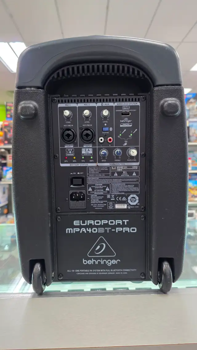 Behringer Europort all-in-one 40W PA System with Bluetooth - Photo 2