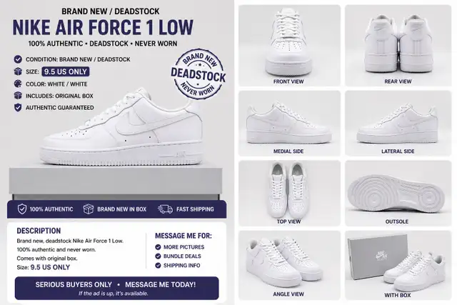 Nike Air Force 1 Low - Brand New/Deadstock ✅ - Photo 2