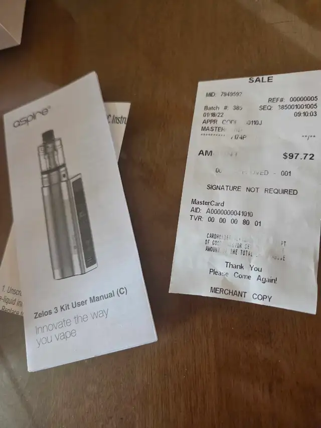 vapoteuse aspire zelos kit disponible merci - Photo 3