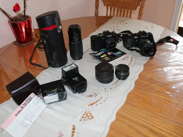 Vintage Assorted SLR Camera Equipment