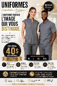 Uniformes neufs – Ensemble complet à 40$ (qualité premium)